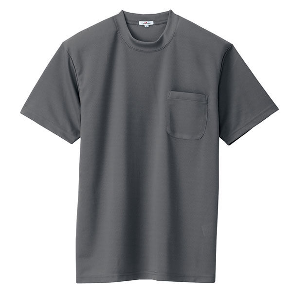 アイトス 吸汗速乾（クールコンフォート）半袖Tシャツ（ポケット付）（男女兼用） チャコールグレー M AZ10576-044 1着（直送品）