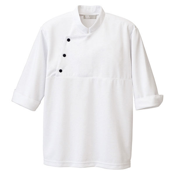 アイトス ニットコックシャツ（男女兼用） ホワイト M 861208-001 1着（直送品）