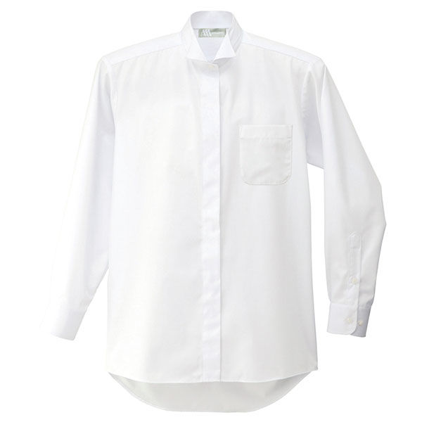アイトス レディースウィングカラーシャツ ホワイト S 861209-001 1着（直送品）
