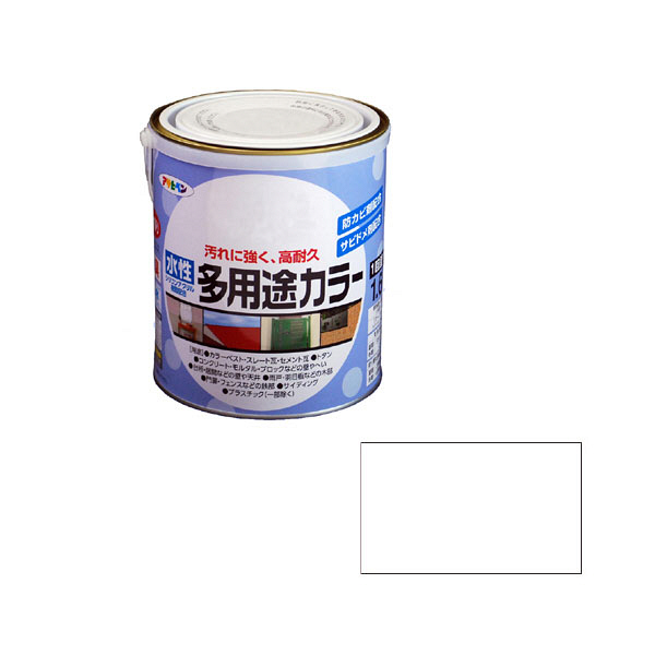 アサヒペン　水性多用途カラー　1.6L　クリヤ　（直送品）