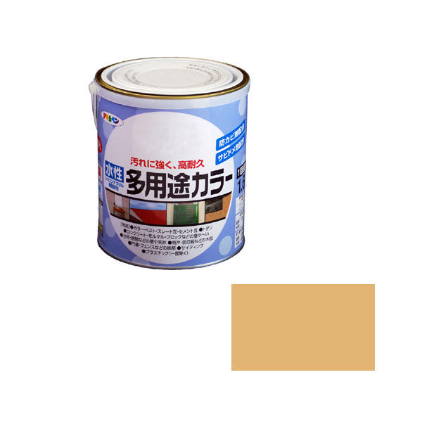アサヒペン 水性多用途カラー 1.6L シトラスイエロー （直送品