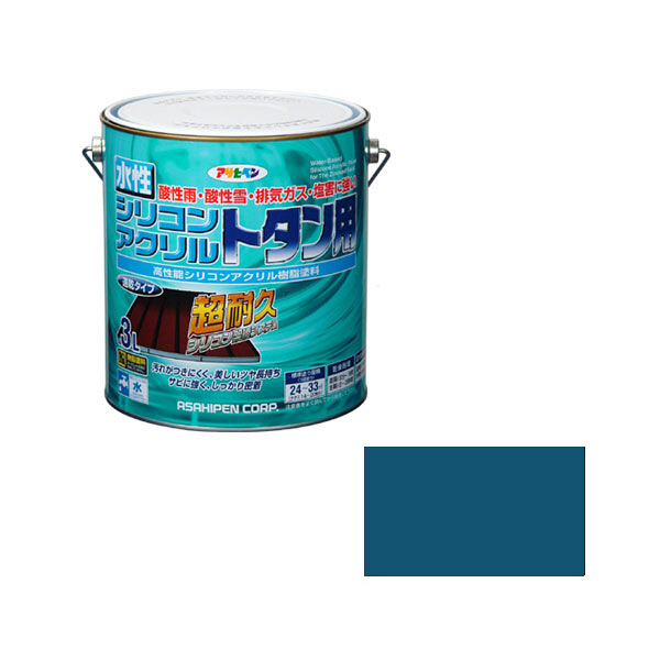 アサヒペン AP 水性シリコンアクリルトタン用 7L スカイブルー - 塗料