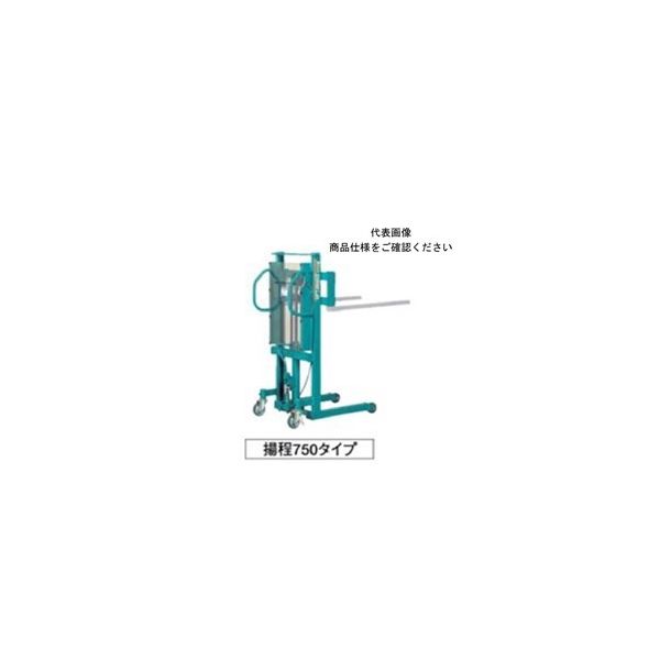 スギヤス トラバーリフト 手動油圧式 揚程750mm(フォーク高さ 90~840mm) STS15 1台（直送品）