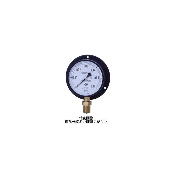 第一計器製作所 IPT一般圧力計蒸気用 BMU R3/8 75×0.16MPa IPT-831B-0.16MPA-M 1台（直送品）