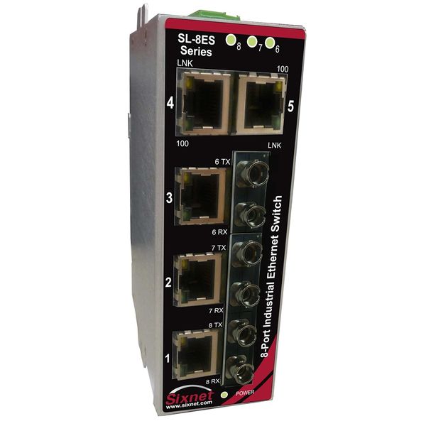 Red Lion Controls 産業用アンマネッジドイーサーネットスイッチ SLX-8ES-6SC 1台（直送品）