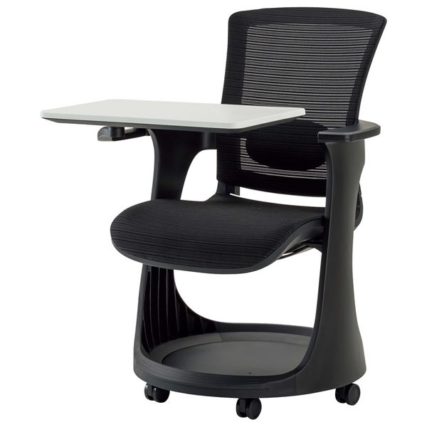 軒先渡し】オリバー テーブル付ミーティングチェア ブラック S・CM-421