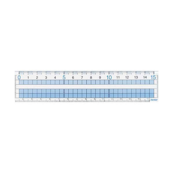 レイメイ藤井 定規 見やすい方眼定規 15cm AJH158 1個