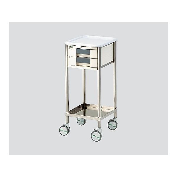 アズワン ナビスメイトワゴン A4引出し黒タイプ 補助天板無し 364×398×867mm NM-A404H 1台 0-7920-02（直送品）