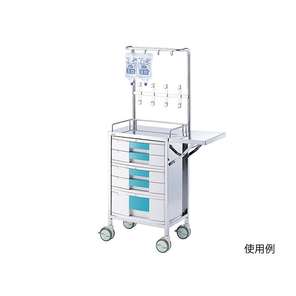 アズワン コンパクト点滴処置車 526×368×1557mm KTS-SK 1台 0-7891-01（直送品）