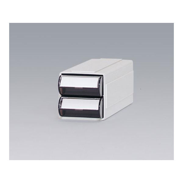 サカセ化学工業 カセッター A5サイズ以下(W63×D192×H63mm)引出上下2段 アンバー HA5-012 1セット(4個)（直送品）