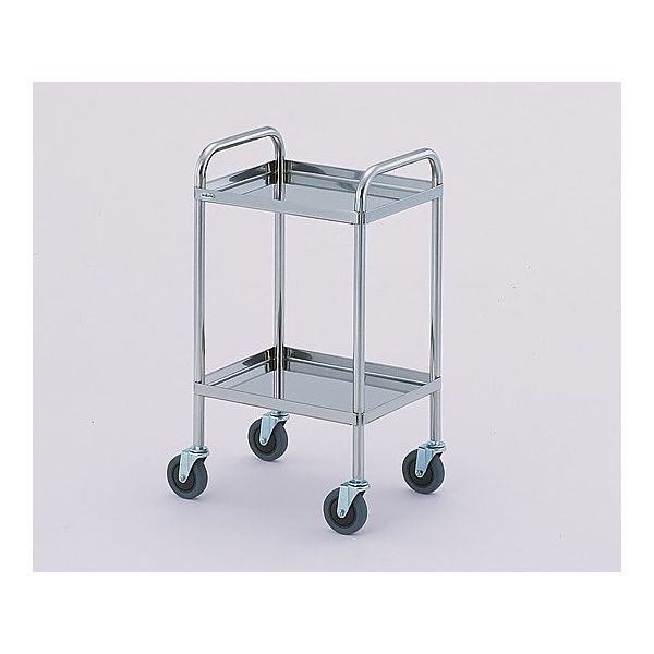 アズワン とっても静かな枠付き回診車(引出無) (2段) 603×453×800mm TS6045WB 1台 0-7976-05（直送品）