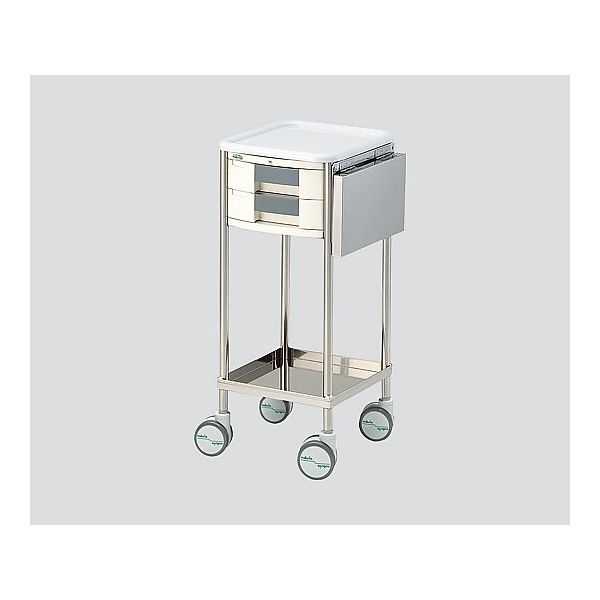 アズワン ナビスメイトワゴン A4引出し黒タイプ 補助天板付 364×398×867mm NM-A404HST 1台 0-7921-02（直送品）