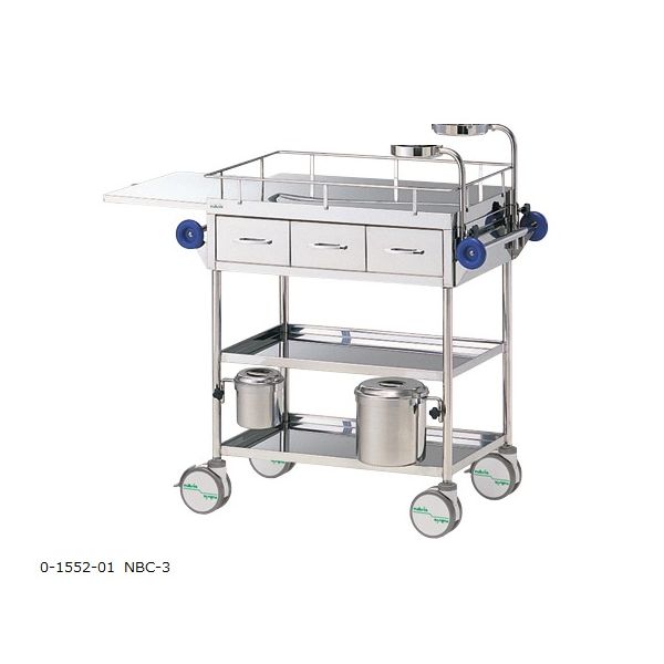 アズワン 繃帯交換車 700×450×850mm NBC-3 1台 0-1552-01（直送品）