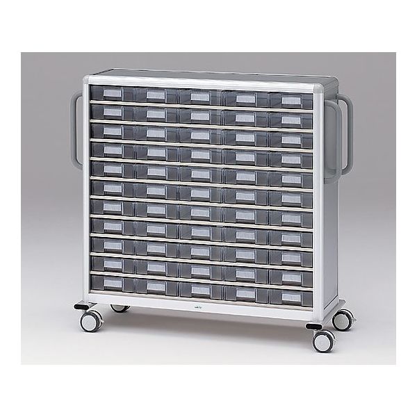 アズワン 与薬車カート 55人用(大型引出し) 1428×483×1287mm CC-55WIDE 1台 0-1540-12（直送品）