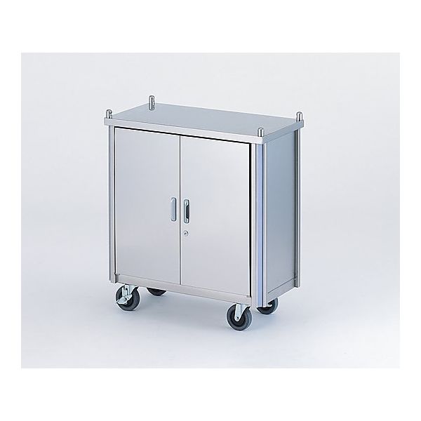 アズワン 与薬カート 32人用/鍵付扉タイプ 714×360×782mm HYC-32T 1台 0-9968-03（直送品）