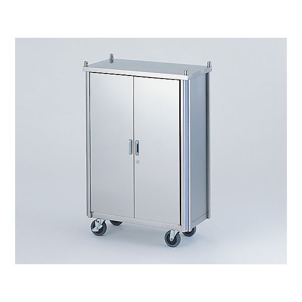 アズワン 与薬カート 48人用/鍵付扉タイプ 714×360×1060mm HYC-48T 1台 0-9968-04（直送品）