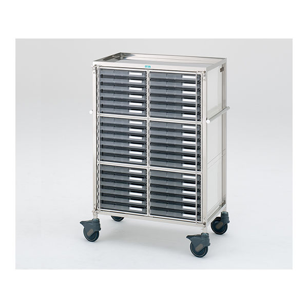 サカセ化学工業 与薬車ウィークリー浅型 36床用 870×482×1273mm B-36 1台 0-677-02（直送品）