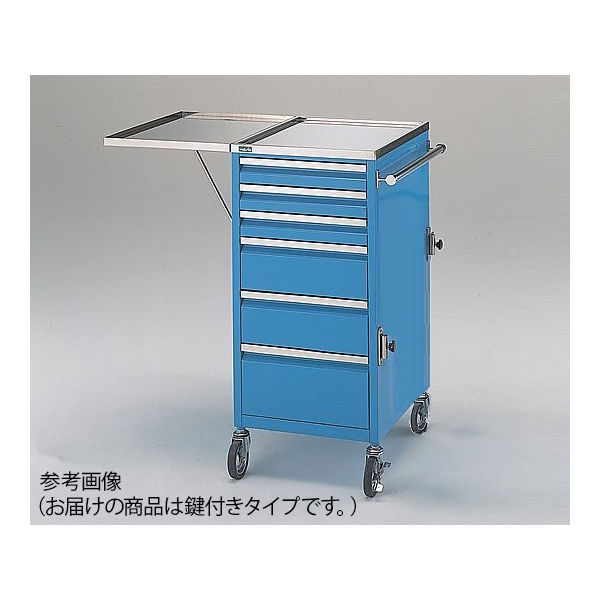 アズワン コンパクト救急カート BL(ブルー鍵付き) BL 1台 0-1200-12（直送品）