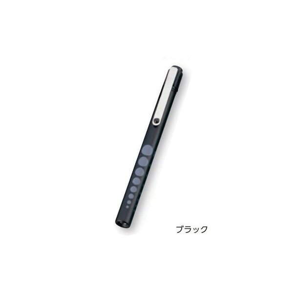 アイワマックコーポレーション 白色LEDアルカプッシュライト φ12×137mm ブラック 0-9521-16 1セット(3本)（直送品）