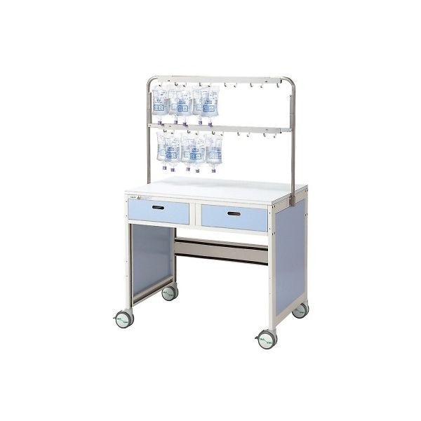 アズワン アルティア 点滴処置車 950×700×1550 ブルースター ブルースター950 1個 8-2167-21（直送品）