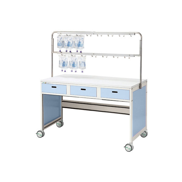 アズワン アルティア 点滴処置車 1400×700×1550 ブルースター ブルースター1400 1個 8-2167-23（直送品）