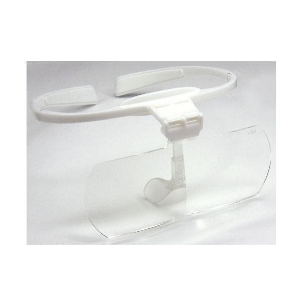 カートン光学 視楽楽ヘッドルーペ(Shiーraーra) 1.6倍・2.0倍×各1枚 ホワイト R1178-05 1個 8-6687-01（直送品）