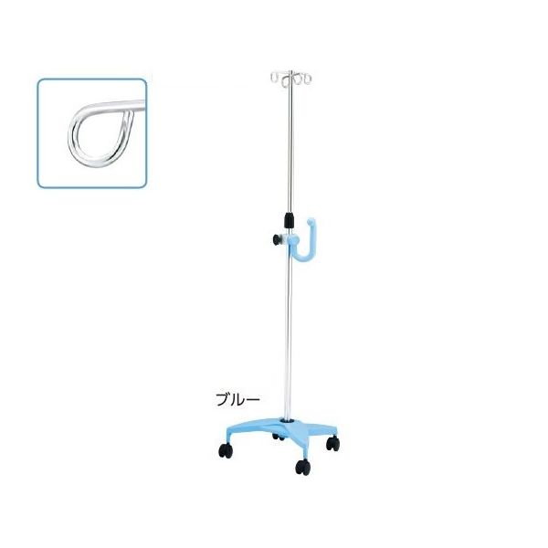 アズワン イルリガードルスタンド(ネスティングタイプ) 4本架 ブルー SAP4-H 1個 8-8290-02（直送品）