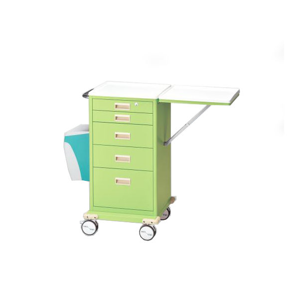 アズワン カラフルミニカート(ダストボックス付) グリーン 703×554×955 CMCD-G 1個 8-8506-02（直送品）