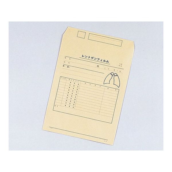 中島紙工 耳付レントゲン袋 400×495+35mm 100枚入 0-5410-01 1袋(100枚)（直送品）