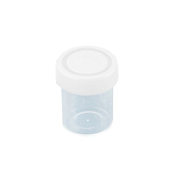 アズワン 標本容器 20mL フタ白 8-2259-01 1セット(200個:100個×2箱)（直送品）