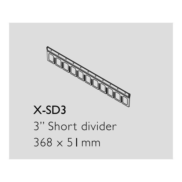 アズワン 救急カート[LUXE]用 仕切板(上段用・縦) X-SD3 1セット(3枚) 8-1341-15（直送品）