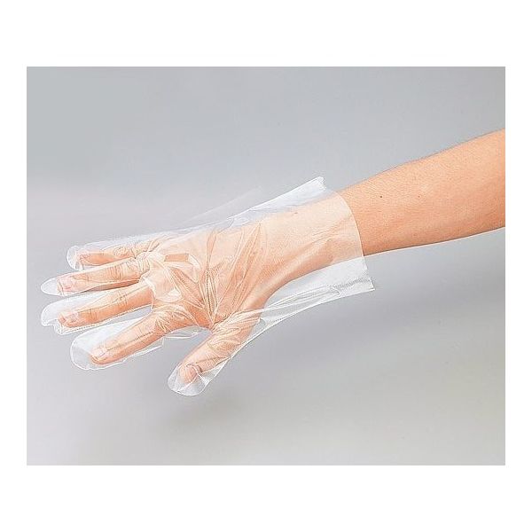 アズワン プロシェア ポリエチレン手袋 エンボス無 S 1袋(200枚入) 8-2587-03 1セット(1800枚:200枚×9袋)（直送品）