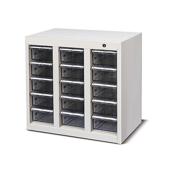 ハピラ キャビネット(鍵付)480×300×470mm 遮光 MCG-15C 1台 8-3455-02（直送品）