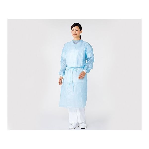 アズワン プロシェア アイソレーションガウン ブルー 25枚入 PS-B 1箱(25枚) 8-3180-02（直送品）