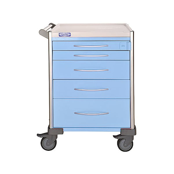 アズワン 小児科用カート(LUXE) ブルー(無地) 690×540×930mm LX34PRO-B 1台 8-3304-04（直送品）