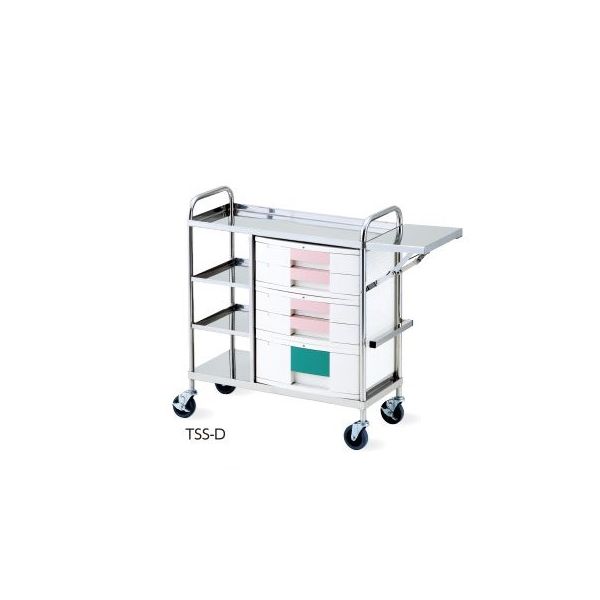 アズワン とっても静かな処置車 849×353×942mm TSS-D 1台 8-3962-04（直送品）