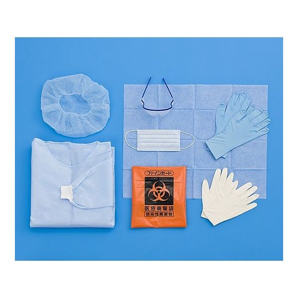 トップ 防護キット(ケモ用) L 19063 1箱(5セット) 8-4561-03（直送品）