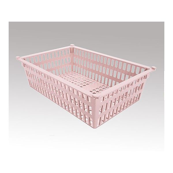 サカセ化学工業 バスケット(モジュールシリーズ) 64ー17タイプ(深さ17cm)帯電防止 ピーチ PB64-17 PE 1個（直送品）