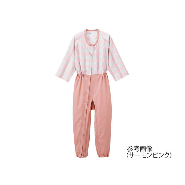 東京エンゼル本社 前開き介護寝巻き (フルオープン型/ロック機能付) サーモンピンク/L 8-4344-03 1枚（直送品）