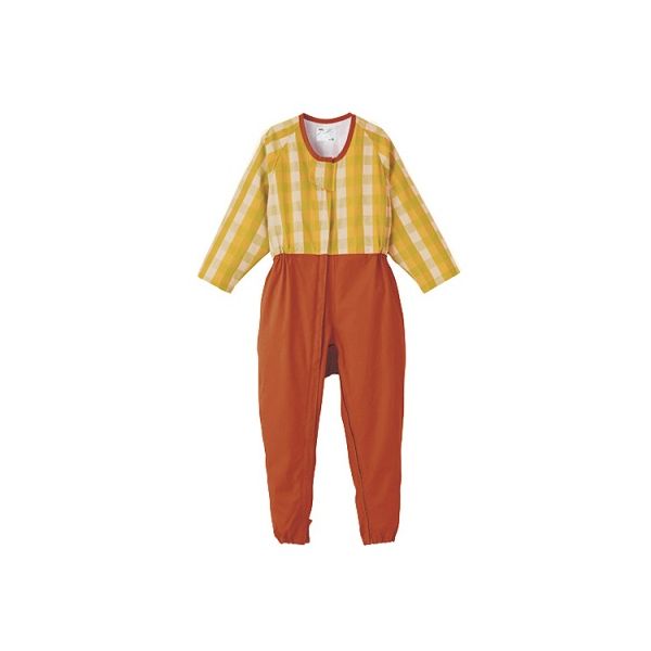 東京エンゼル本社 前開き介護寝巻き (フルオープン型/ロック機能付) ベージュ/M 8-4346-02 1枚（直送品）