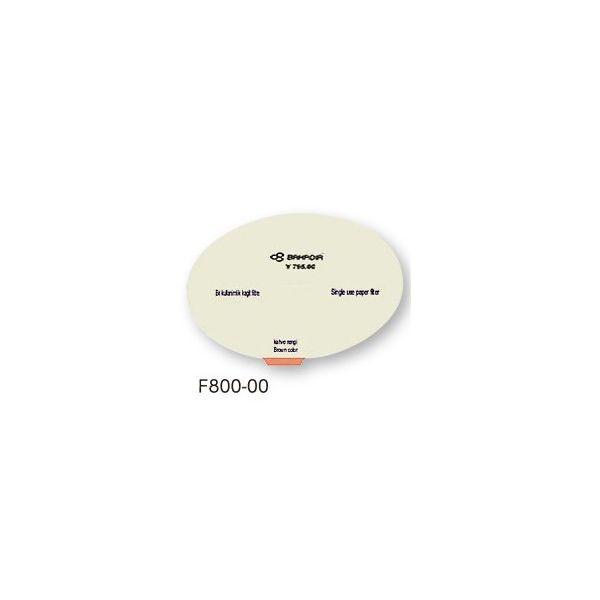 日本フリッツメディコ 滅菌コンテナー交換用ディスポ紙フィルター 100枚入 F800-00 1セット(200枚:100枚×2箱)（直送品）