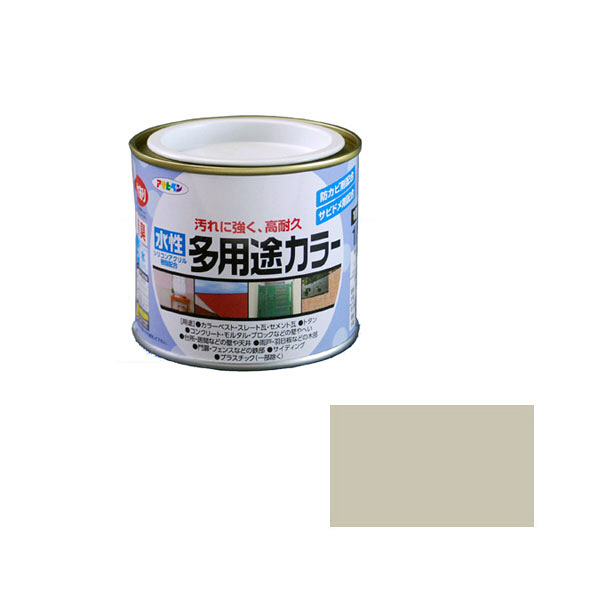 アサヒペン　AP　水性多用途カラー　1/5L　ソフトグレー　as19　（直送品）