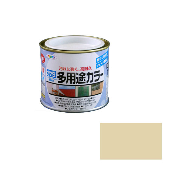 アサヒペン　AP　水性多用途カラー　1/5L　ティントベージュ　as08　（直送品）