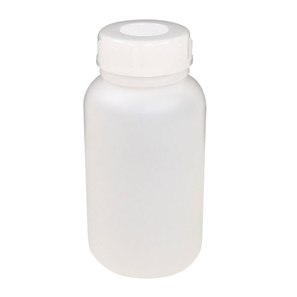 コクゴ PE広口瓶 白 250ml 101-5840402 1セット(50個:1個×50本)（直送品）