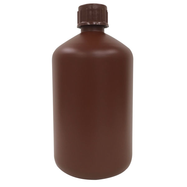 コクゴ PE細口瓶 茶 5L 101-5831002 1セット(4個:1個×4本)（直送品）