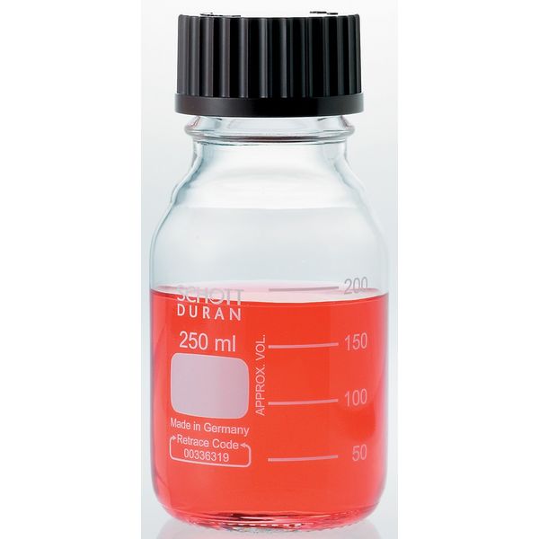 コクゴ ねじ口瓶（デュラン） 赤キャップ付 25ml （10本入） 110-16601 1箱（10個）（直送品）