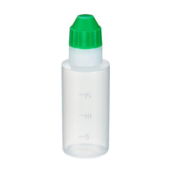 エムアイケミカル 点眼容器フレッシュ5号（滅菌済） 原色白/緑 87250203 1セット（200本） 08-3025-12-03（直送品）