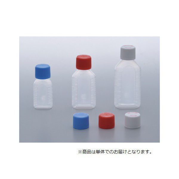 エムアイケミカル投薬瓶CRボトル 60mL 凸凹目盛り（滅菌済）キャップ色:赤 2506-10（105本:15本×7袋）23-5465-04-03（直送品）