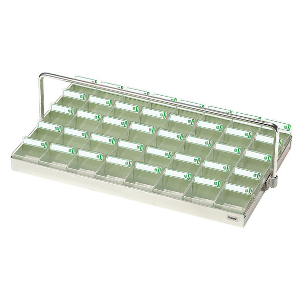 エスティーメディカル 投薬トレー(40人用)ハンガー付 ST-40CH 1個 19-7680-05（直送品）