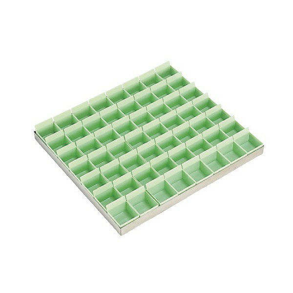 松吉医科器械 マイスコ投薬トレー(56人用) グリーン MY-8028 1個 08-2445-00-04（直送品）